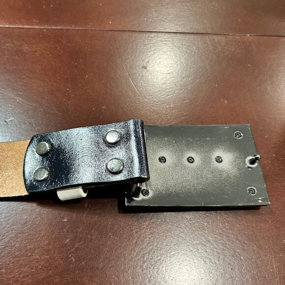 Christian Audigier Vintage Handmade Genuine Leather Belt (Skull/Crystal Effect) - Picture 7 of 10